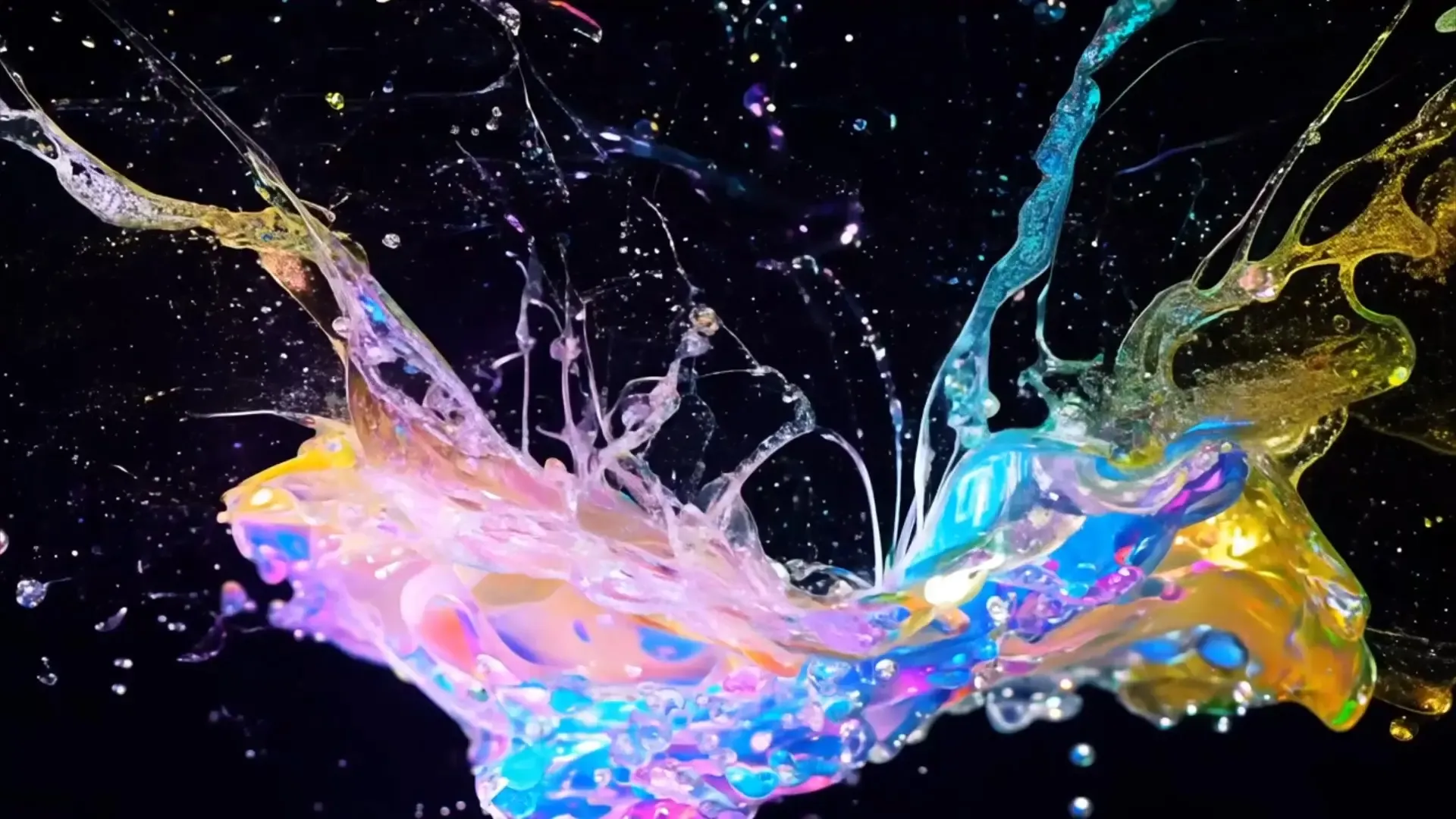 Liquid Color Burst Overlay for Cinematic Intros